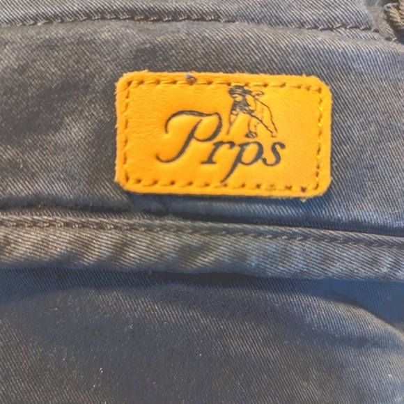 NWOT...PRPS Navy Side Zipper Skinny Pants...Size 33 - Picture 4 of 9